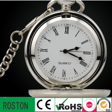 Reloj de bolsillo de latón personalizado 2014 con movimiento de Japón